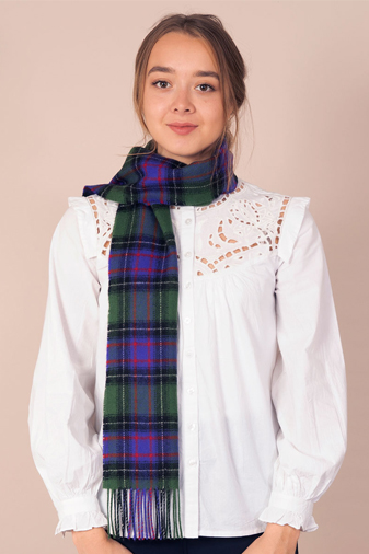 NH-Tartan-Lambswool-Scarf-model-front