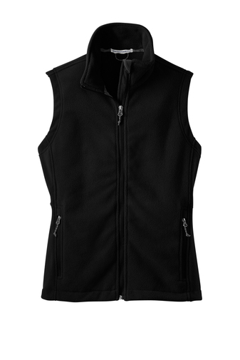 Black Women's Fleece Vest Black Women's Fleece Vest