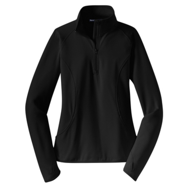 Black 1/4 Zip Pullover Ladies