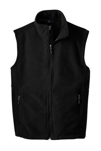 Black Mens Fleece Vest