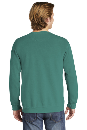 9677-Seafoam-2-1566SeafoamModelBack-337W Mens Comfort Color Crewneck Sweatshirt