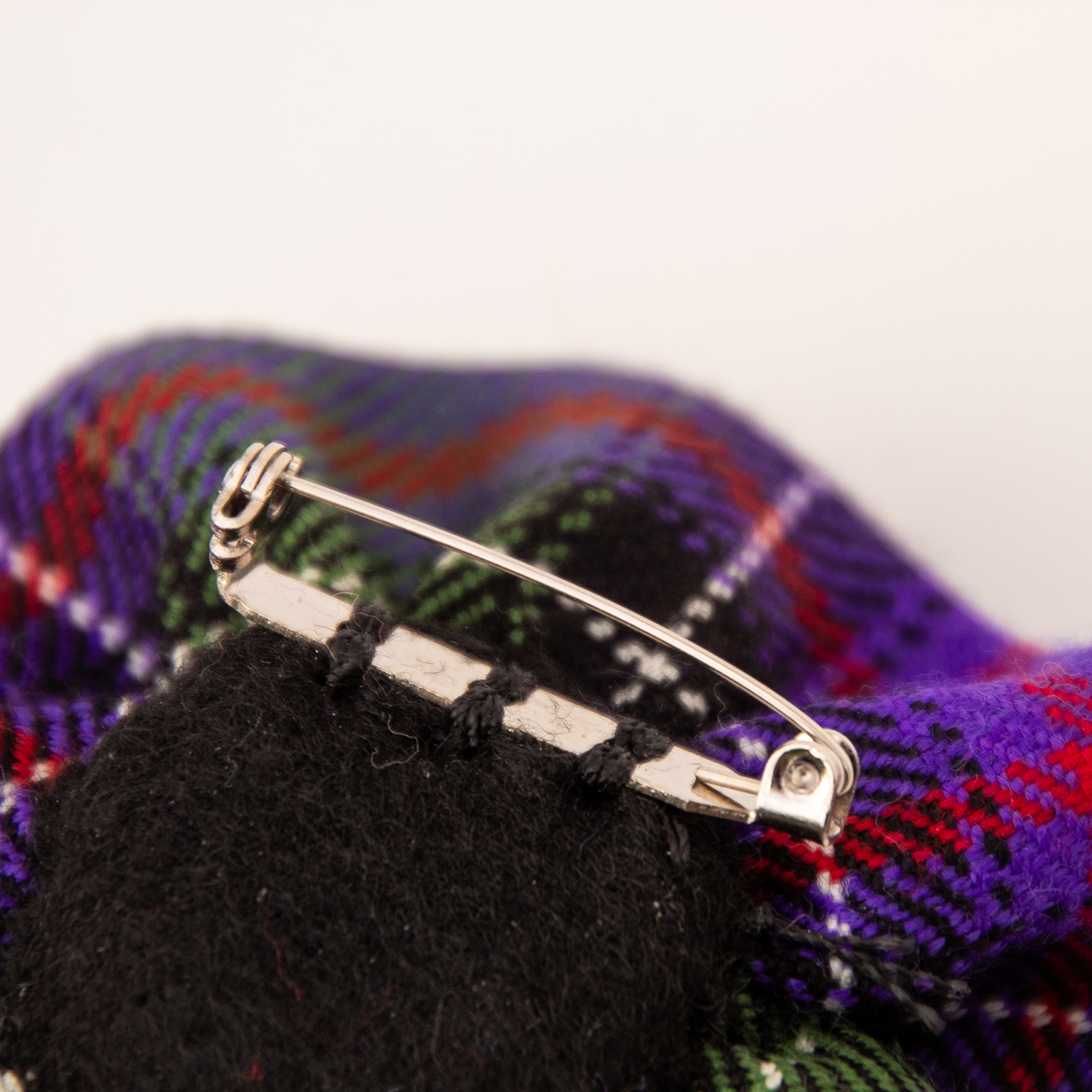New Hampshire tartan pin back