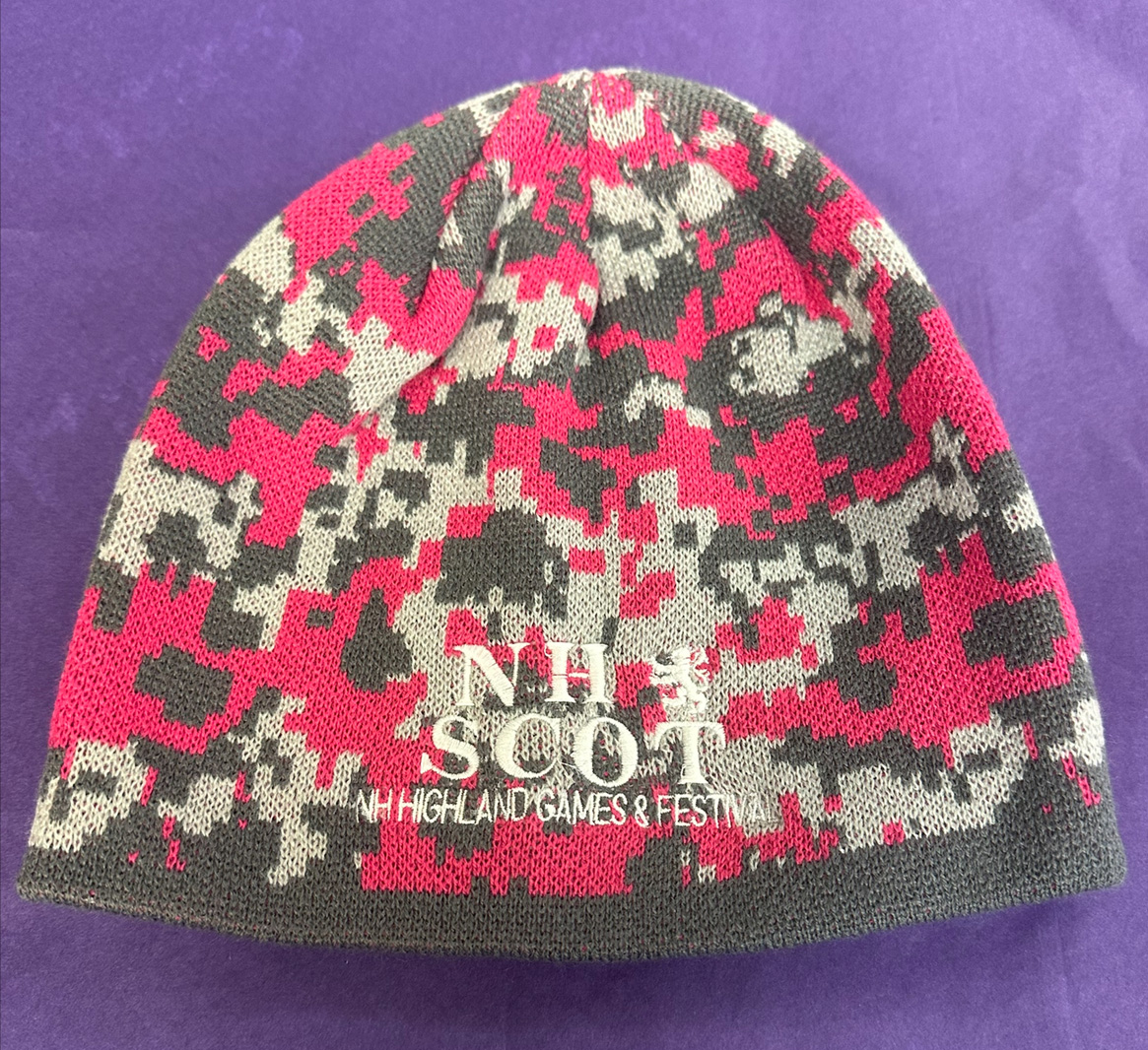 Pink digi-camo hat